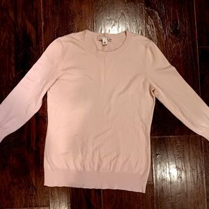 Banana Republic Cotton, Silk, Wool, Cashmere Womens Sweater Small Light Pink